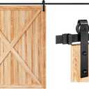 EaseLife 12 FT Sliding Barn Door Hardware Track Kit,Basic J Pulley,Slide Smoothly Quietly,Easy Install (12FT Track Kit for 72" Wide Single Door)