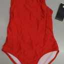 Girls' Swimsuit One Piece Swimming Suits Flyback Swimwear for Practice (8, Red)
