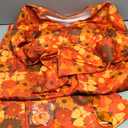 Leumoi 6 Pcs 60s 70s Disco Outfit Women Hippie Costume Accessories Flared Pants Headband Earrings Sunglass (X-Large, Floral)