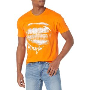 Moneybagg Yo Unisex-Adult Standard Mural Tee, Orange, Small
