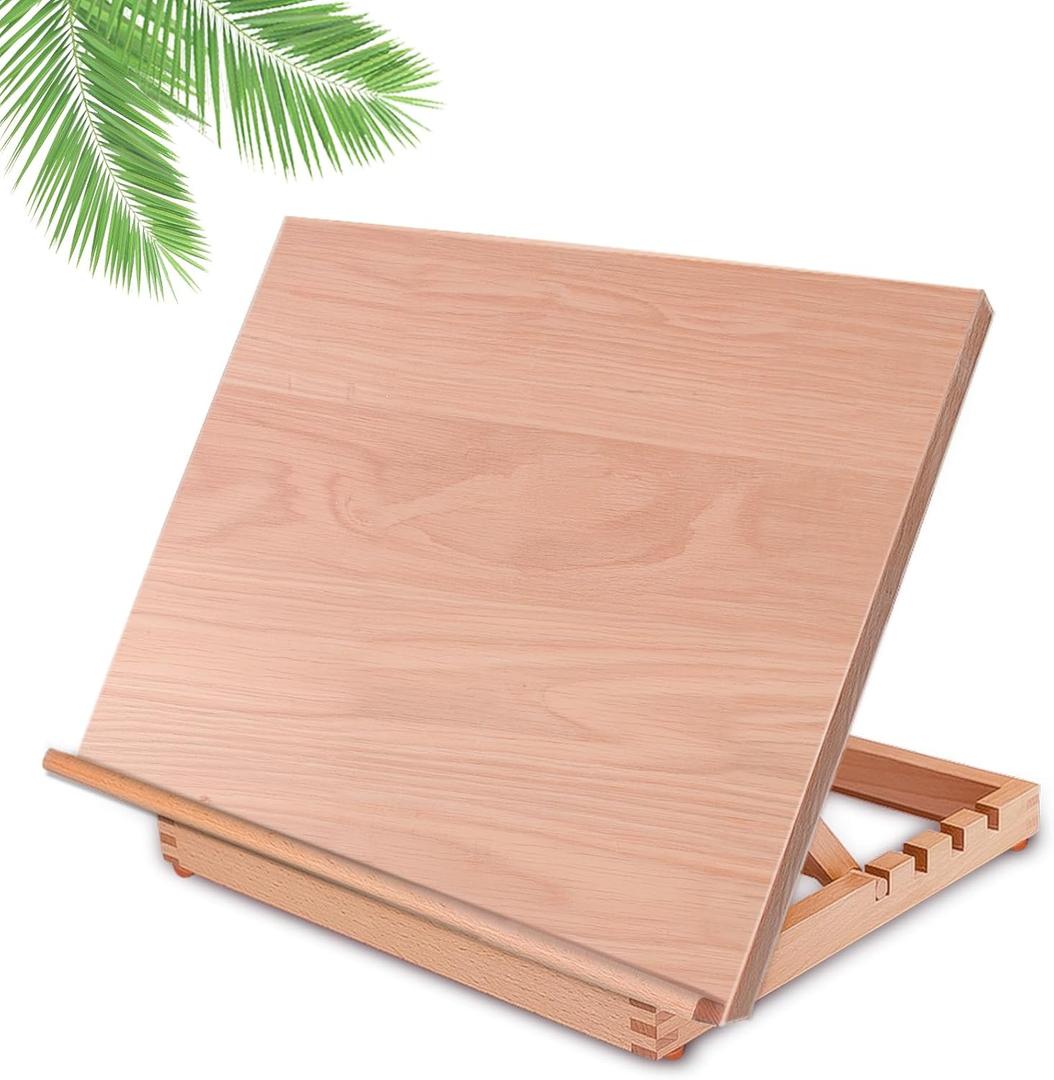 Tabletop Easel A3 Painting Easel with Smooth Surface, Adjustable Angle Art Easel for Artists, Children, Beginners & Student