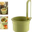 New Upgrade,2025 New Faucet Hanging Strainer,Kitchen Sink Drain Strainer,Sink Strainer Basket,Press Automatic Dumping Kitchen Draining Basket,Easy to Install, Fine Mesh (Green)