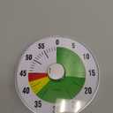 Lavigo Kitchen Timer, Countdown Visual Analog Timer, Quiet Counting, Low Loud and Mute Alarm for Teachers Classroom, Kids, Adults Kitchen, Office, Gym (Green) LT21-TC 7.5 inches