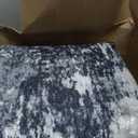 Washable Area Rugs 8'x10' Non-Slip Modern Abstract Soft for Living Room Entryway Bedroom Nursery, Print Pattern, Black Gray