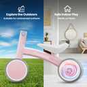 Baby Balance Bike for 1 Year Old Boys Girls, Toddler First Bike with 4 Colorful Lighting Wheels | 10-36 Month Toddler Balance Bike | First Birthday Gifts (Baby Pink)