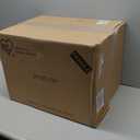 IRIS USA Large Top Entry Cat Litter Box Made in USA, Covered Enclosed Design with Lid, Litter Catching Grooved Top, Scatter Shield, Dog Proof, Scoop Included, Odor Control, Beige/White