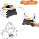 Toddler Portable Potty Training Seat for Kids Baby Foldable Toilet Child Travel Potty in Car Camping Potty Chair Seat for Indoor Outdoor, with 60 Disposable Bags