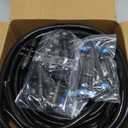 230FT New Quick-Connect Drip Irrigation System Kit, Automatic Garden Watering Misting System for Greenhouse, Yard, Lawn, Plant with 1/2 inch Hose 1/4 inch Distribution Tubing and Accessories