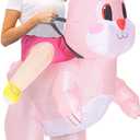 Inflatable Easter Bunny Costume Blow up Rabbit Costume Rabbit Mascot Suit Fancy Dress