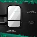 SCITOO Tow Mirrors for 97-03 For Ford F150 Standard Extended Cab(No 4-Door), Large