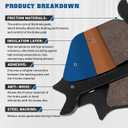 Front and Rear Brake Pads for Harley Davidson Sportster 883 1200, Heritage Softail, FLSTF Fatboy, Heritage Softail, Heritage Springer, Softail 1988-1999