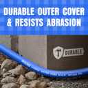Heavy Duty Garden Hose 25 ft, Non-Expanding Flexible Water Hose, Kink Resistant Lightweight Hybrid Hose, Leakproof Hose Male to Female Fittings