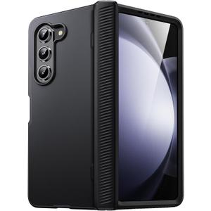 JETech Case for Samsung Galaxy Z Fold 5 2023 with Hinge Protection, Heavy Duty Rugged Protective Hard PC Phone Cover, Anti-Fingerprint Matte Finish (Black)