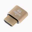 4K HDMI Dummy Plug, Virtual Monitor Emulator, Headless Display Adapter, EDID Emulator, Supports 4096x2160@60Hz, 3840x2160@60Hz, 2560x1440@60Hz for Windows, Mac, Linux Plug & Play 