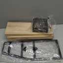 Bathroom Counter Organizer, 3-Tier Standing Storage Shelf with Basket, Wood Tray for Skincare Vanity Organizer