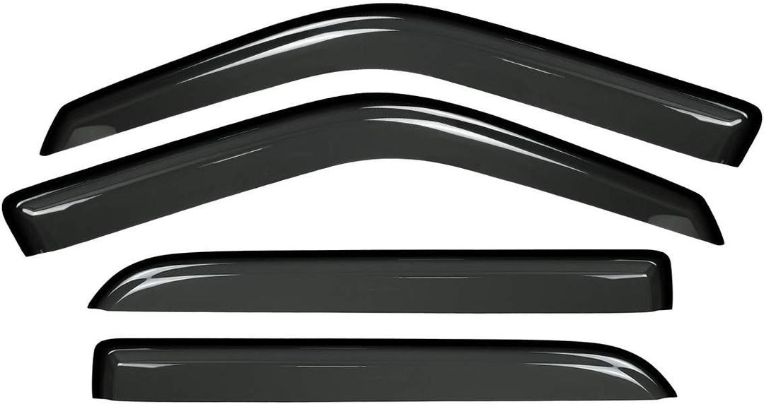 4 Pcs for 97-17 Expedition Wind Deflector Window Visor Sun Rain Guard