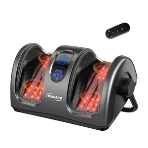 TISSCARE Foot Massager with Heat, Shiatsu Foot Massager for Plantar Fasciitis, Neuropathy, Circulation and Pain Relief, Remote Control, Deep Kneading, Gifts for Women Men Mom Dad