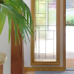 Skyline Window Privacy Film by Artscape - Textured Leaded Glass Design, Static Cling, Day and Night Privacy, UV Protection, Long-Lasting Vinyl, Made in USA - 36 x 72 Inch