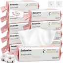 800 Count Disposable Face Towels, Soft & Skin Friendly Face Towelettes Disposable, Facial Tissue Dry Wipes for Women Cleansing, Exp 2028/06/11