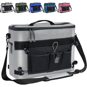 Dreizack Kayak Cooler Behind Seat, Waterproof Cooler for Kayaking,Paddle Board Cooler Compatible with Lawn-Chair Seat Kayak Accessories Cooler Bag Kayak Cooler Tow Behind for Camping Fishing