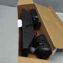 TANLUX LED Emergency Lights with Battery Backup, Commercial Emergency Light Fixtures for Business Home Power Failure Emergency Exit Sign Lighting with 1.0 Meter Plug in Cord AC120V UL Listed, Black