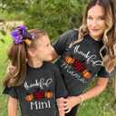Mama and Mini Shirts Mommy and Me Matching Cute T-Shirts Mother and Daughter Son Gifts Tee (Gray, S)