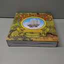 Wooden Sailboat, Ocean Themed Mediterranean Model, Sailing Craft Decoration (Black Gold)