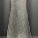 Popilush Women's Formal Wedding Guest Lace Sleeveless V Neck Maxi Shapewear Dress Evening Mother of Bride Split Dresses, M