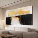 Black and Gold Abstract Wall Art Print For Bedroom Wall Decor 20x40"
Canvas Wall Art Decor Pictures for Living Room Abstract Art Work Black and White Wall Art Decor For Office Kitchen Wall Decor