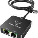 Ethernet Splitter 1 to 2 Out with Cat 6 Ethernet Cable, 1000Mbps High Speed, RJ45 Splitter, Gigabit Internet Splitter Connector for Cat 5/5e/6/7/8 Cable