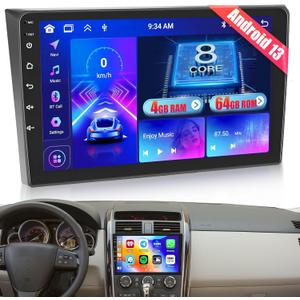 8Core 4+64G Car Radio for Mazda CX-9 2007-2015:Android 13 Car Stereo with Wireless Carplay Android Auto,10.1 '' 1280 * 720 IPS Touch Screen with Bluetooth 5.0 Upgrade for Mazda CX-9 GPS FM RDS DSP