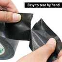 BOMEI PACK 5 Pack Black Duct Tape Roll Crafts, Residue Free Duct Sealing Tape Multi Pack, 8.3Mil x1.88Inch x 35Yds