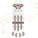 Metals Butterfly Wind Chimes for Outside to Create a Zen Atmosphere Suitable for Outdoor Garden Patio Home Decor,Melodious Melodic Tones Wind Chimes Suitable as A Birthday Gift for Women Mom
