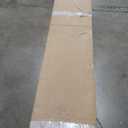 34x84 inch Glass Sliding Barn Door Slab with 6ft Hardware Kit Included, 5-Panel Frosted Glass, Spruce Wood Support DIY Dyeing, Easy Assembly