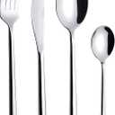 ANNOVA 24 Piece Silverware Set, Service for 6, Premium Forged Stainless Steel Tableware Kitchen Flatware Set Utensils, Includes Dinner Knives, Forks, Spoons, & Dessert Spoons