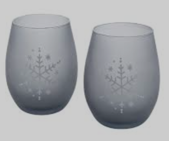 Table Tops Gallery 2 Piece Grey Snowflake