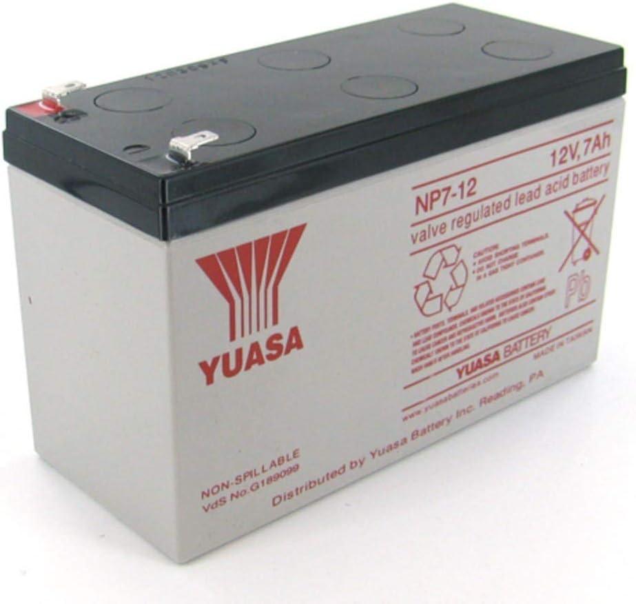 Yuasa NP7-12 12V/7Ah Sealed Lead Acid Battery with F1 Terminal Yuasa NP7-12 12V/7Ah Sealed Lead Acid Battery with F1 Terminal