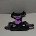 rabbitgoo Dog Harness No Pull with 2 Leash Clips, Adjustable Soft Padded, Reflective Oxford No Choke Pet Vest with Easy Control Handle for Large Dogs, Purple, XL