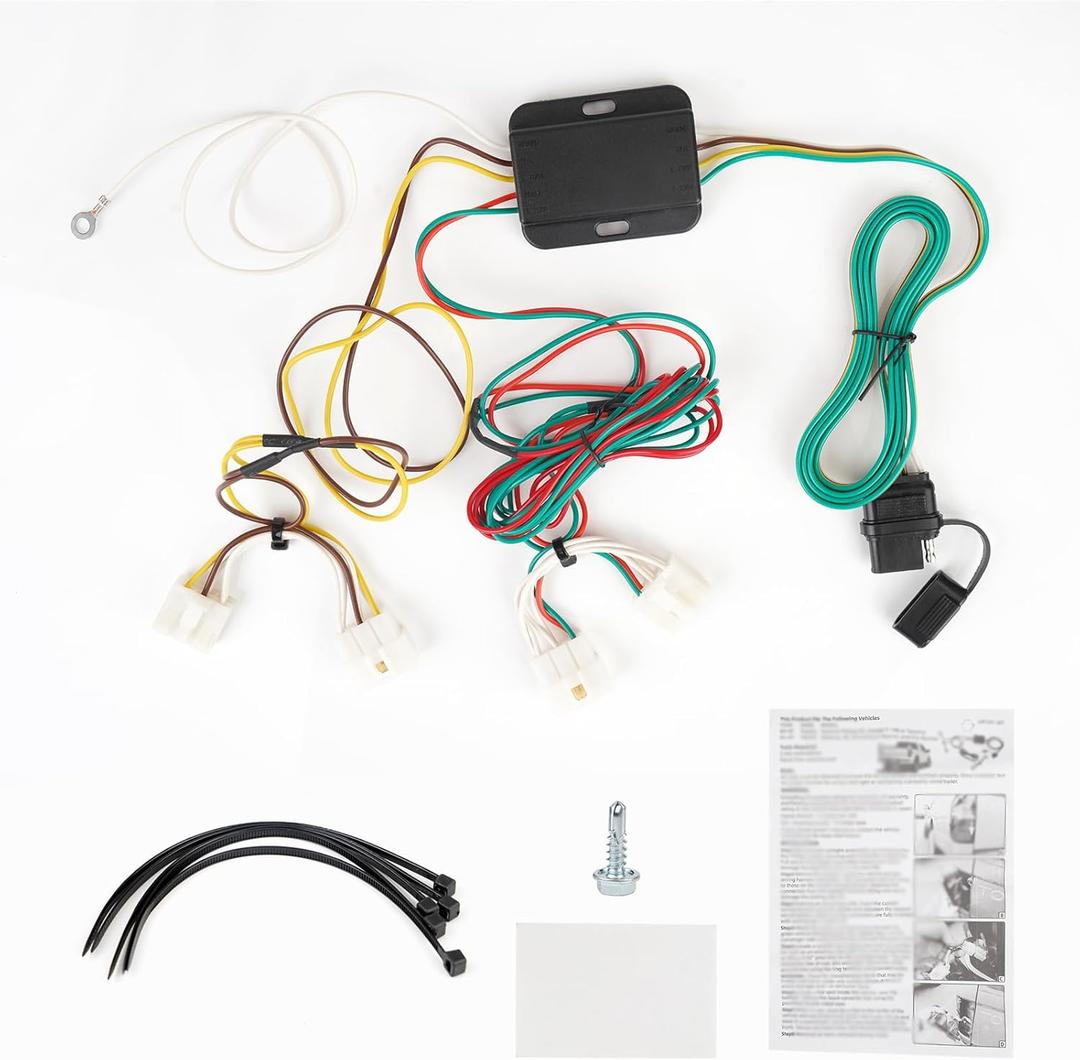 4 Pin Trailer Wiring Harness Compatible with Toyota Pickup 1984-1995 Tacoma 1995-2004