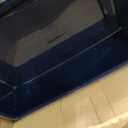 IRIS USA Cat Litter Box XX-Large Open Top with High Sided Walls Tall Scatter Shield Scoop Included Easy Clean Plastic Pan for Big Cats Kittens Multi-Cat Households 30"L x 20"W x 14"H Navy