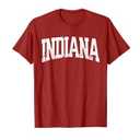 Indiana Vintage City TShirt M, Red