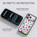 Clear TPU Phone Case Cover for iPhone 17 Pro with Design, Drop Protection, Cute Case for Girl Women, Colorful Polka Dots