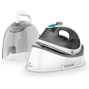 Steamfast SF-760 Portable Cordless Steam Iron, With Carrying Case, Non-Stick Sole Plate, White