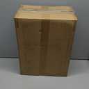 XOHYW Vanity Stool Chair, Soft Ottoman with Clear Acrylic Legs, Modern Padded Seat Footstool for Entryway, Hallways, Bedrooms and Living Room (White)