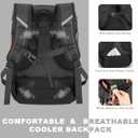 BAGPARKK Insulated Cooler Backpack,33/45 Cans Multifunctional Double Deck Leakproof Cooler Bag with Sternum Strap,Large Capacity Lightweight Travel Camping Beach Backpack