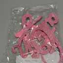 Babenest Flash Pink Felt Oh Baby Sign - Reusable Glitter Letter Banner for Backdrop, Balloon Arch Decor, Party Supplies for Baby Shower Party Birthday Decorations