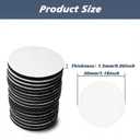 100 PCS Double Sided Tape, Heavy DutyMounting Tape,Round Strips Dots, Adhesvie Tape,Super-Sticky Pad for Wall,Door and More(Black,Diameter 30mm)