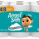 Angel Soft Toilet Paper, 12 Mega Rolls = 48 Regular Rolls, Soft and Strong Toilet Tissue 