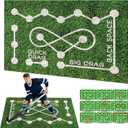 Field Hockey Training Mat  5ft3ft Artificial Grass Pad | Stickhandling Zones & Realistic Turf for Home Drills  Ideal Gift for Hockey Enthusiasts