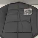Car Seat Cover for Luxury & Comfort - PU Leather, Anti-Slip, Full Wrap Protection with Storage Pocket for Bottom Cushion - Universal Fit for 95% of Vehicles (Black, 1 Piece)